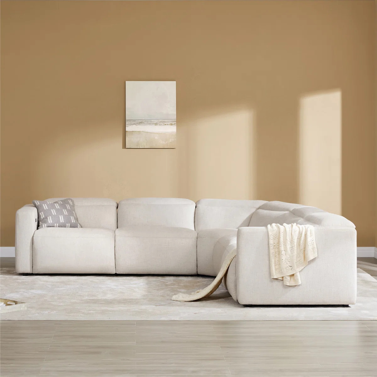 Alaylah 5-Piece Wall-Hugger Power Reclining Sectional | Wayfair North America