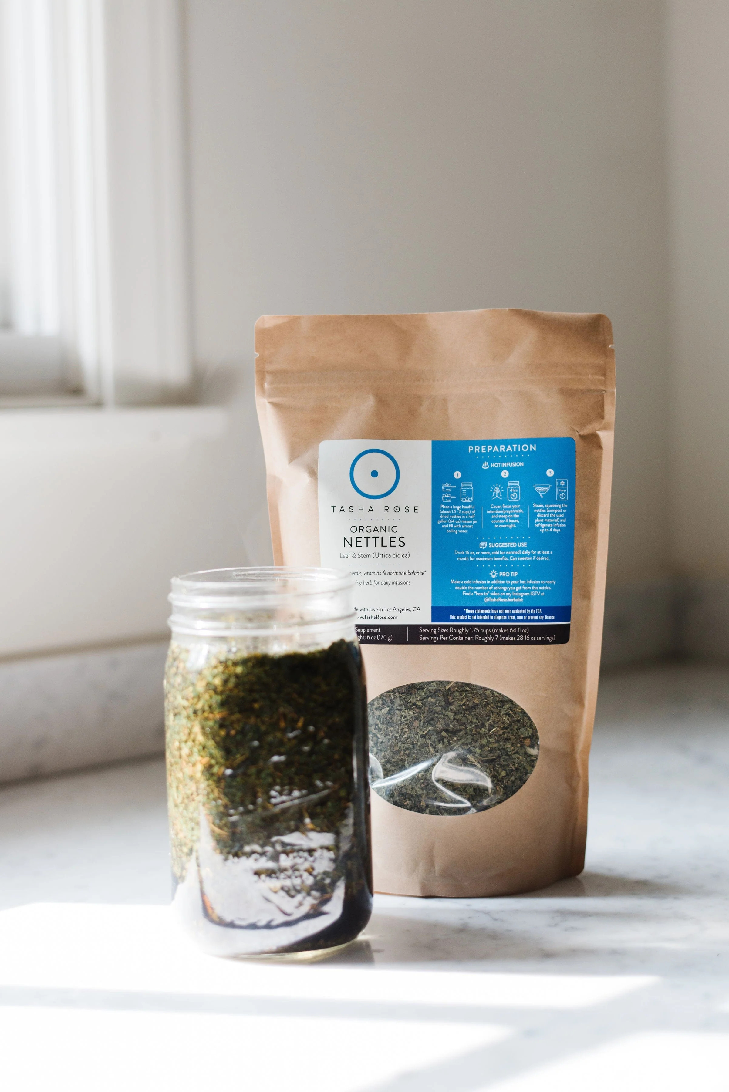 Organic Nettles - Daily Nourishing Infusion | Tasha Rose