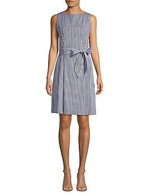 Plaid A-Line Dress | Lord & Taylor