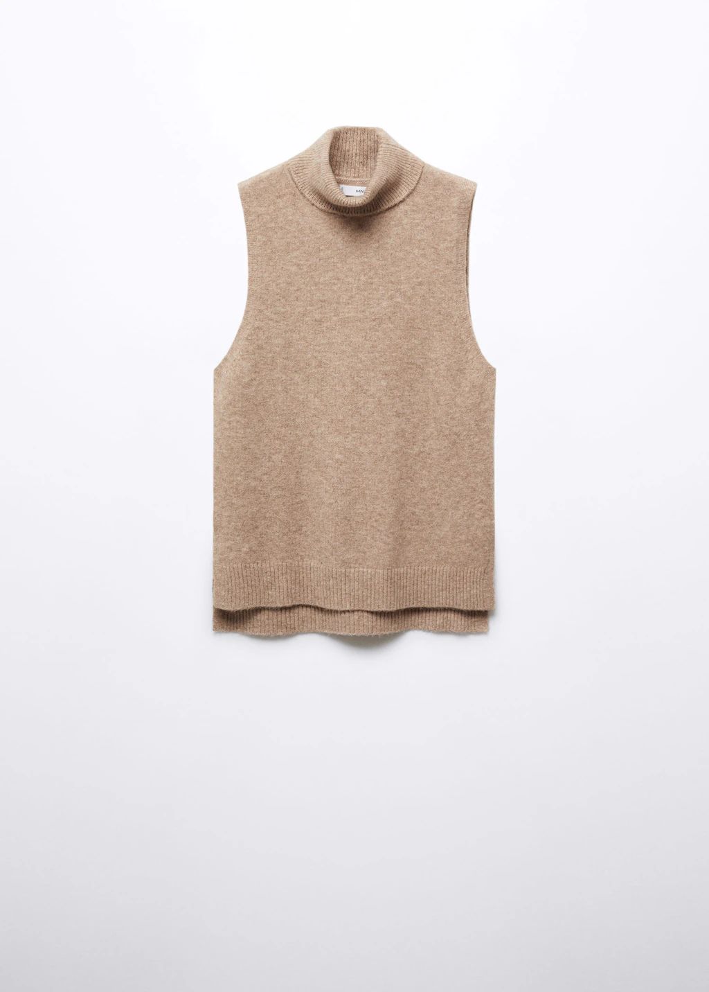 Turtleneck knitted vest  -  Women | Mango USA | MANGO (US)