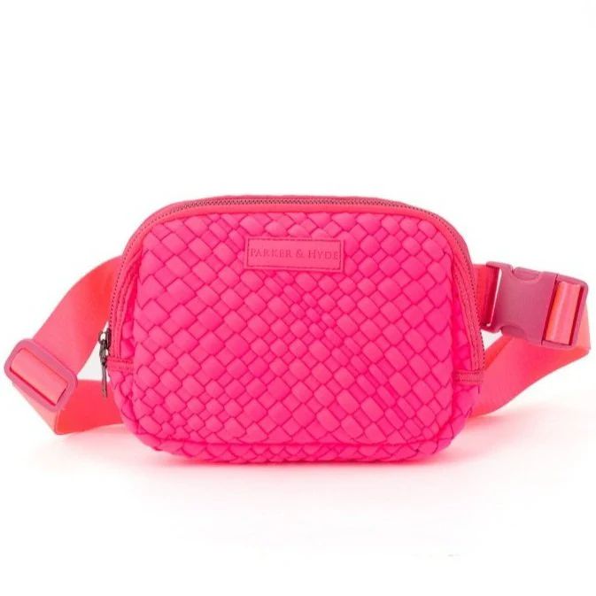 Neon Pink Woven Belt Bag | Lovely Little Things Boutique