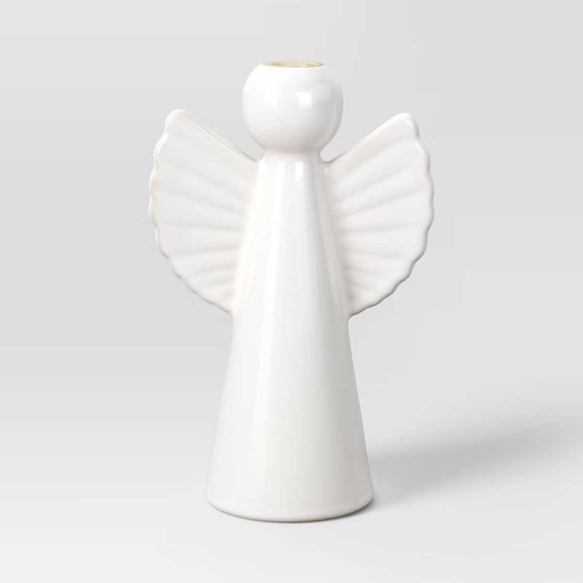 Christmas Medium Angel Taper Candle Holder White - Threshold™ | Target