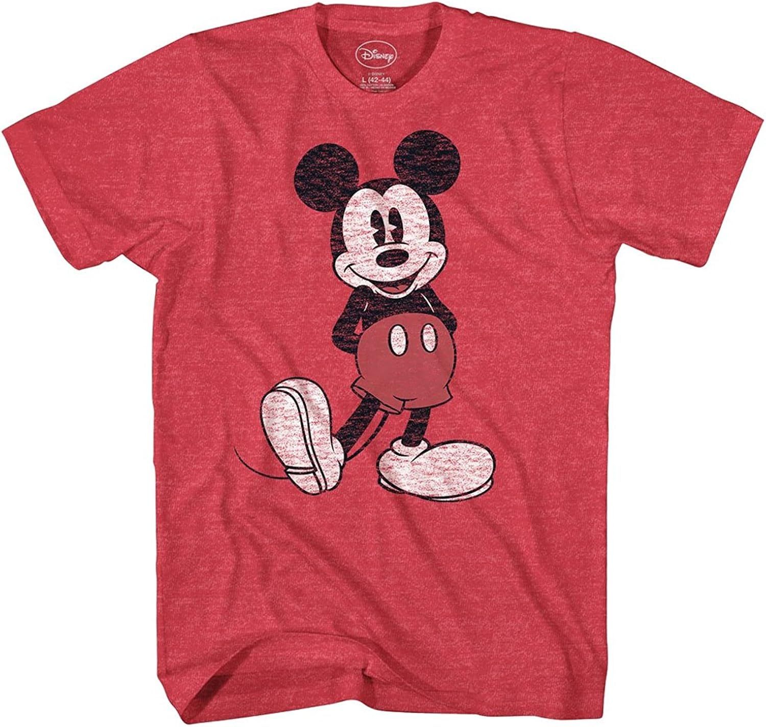 Disney Men's Full Size Mickey Mouse Distressed Look T-Shirt | Amazon (US)