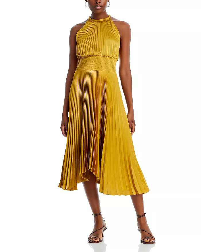 Renzo II Pleated Halter Dress | Bloomingdale's (US)