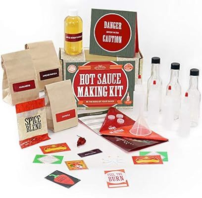 Hot Sauce Kit (Makes 7 Lip Smacking Gourmet Bottles) Featuring Heirloom Peppers From 5th Generati... | Amazon (US)