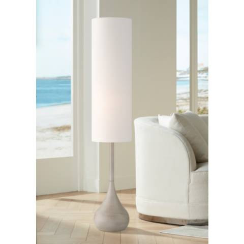 Possini Euro Moderne Droplet 62" High Natural Gray Floor Lamp - #4702D | Lamps Plus | Lamps Plus