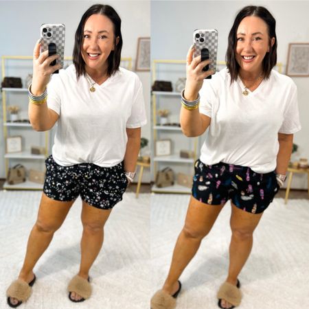 New $7 sleep shorts from Walmart!  Several colors and patterns to choose from and they have pockets!  These are going to be perfect for lounging around the house all summer long or on vacation!  Size large but could size up to an xl for more room. XL men’s tee from Target!  

#LTKFindsUnder50 #LTKMidsize #LTKSeasonal