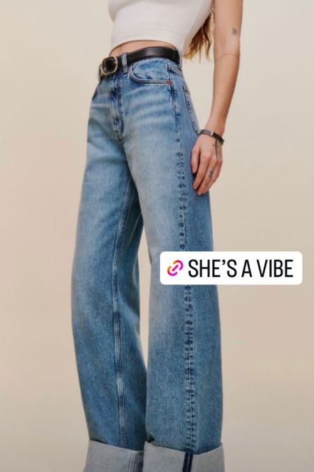 Love these!! Cuffed jeans 
I also linked similar under $100 
