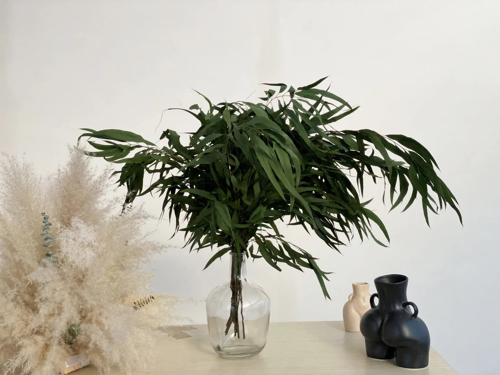 Preserved-Dried Feather Willow Eucalyptus || Wedding, Event, Bridal, DIY, Home Office Decor | Bul... | Etsy (US)