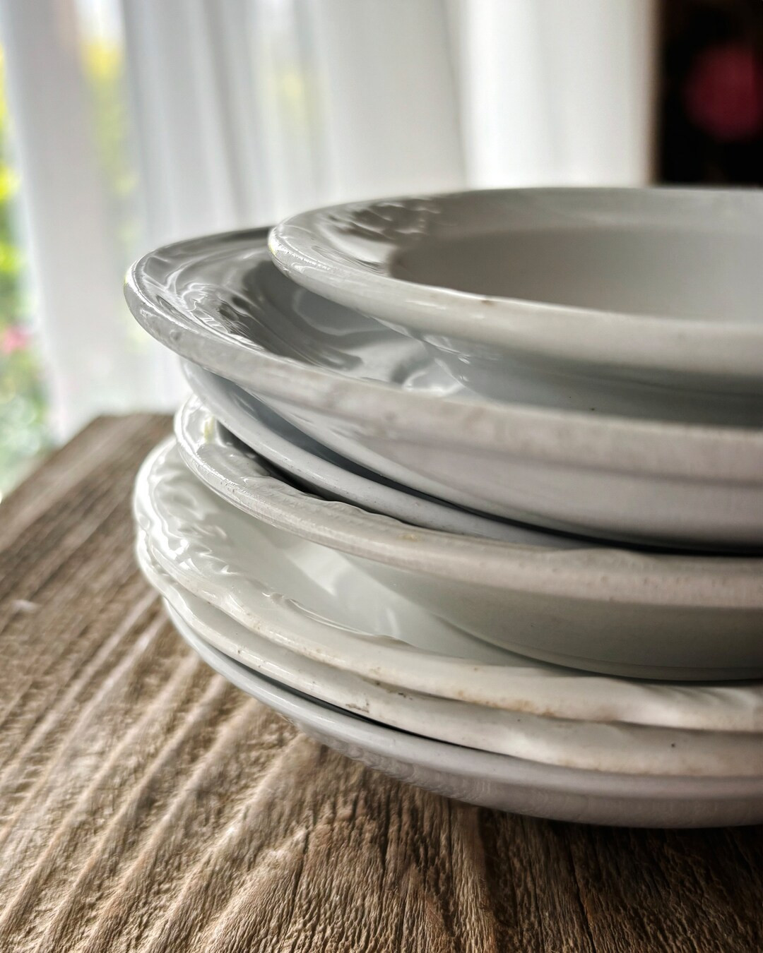 Mixed Lot of Saucers, Antique White Ironstone Orphan Saucers, Many Different Patterns, Pretty Sta... | Etsy (US)