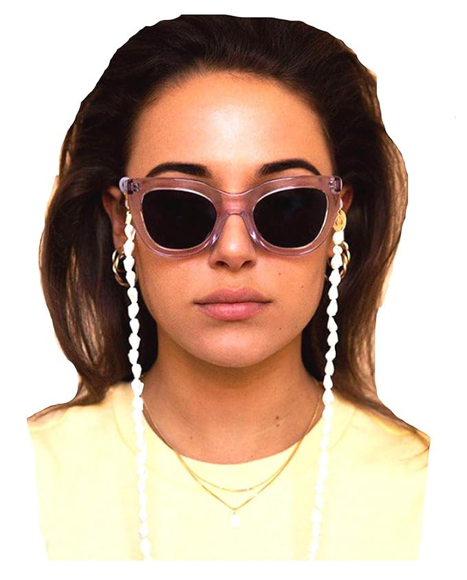 Cathercing Fashion Sunglasses Eyeglass Chains Necklace Shell Eyewear Retainer Reading Eyeglass Ho... | Amazon (US)