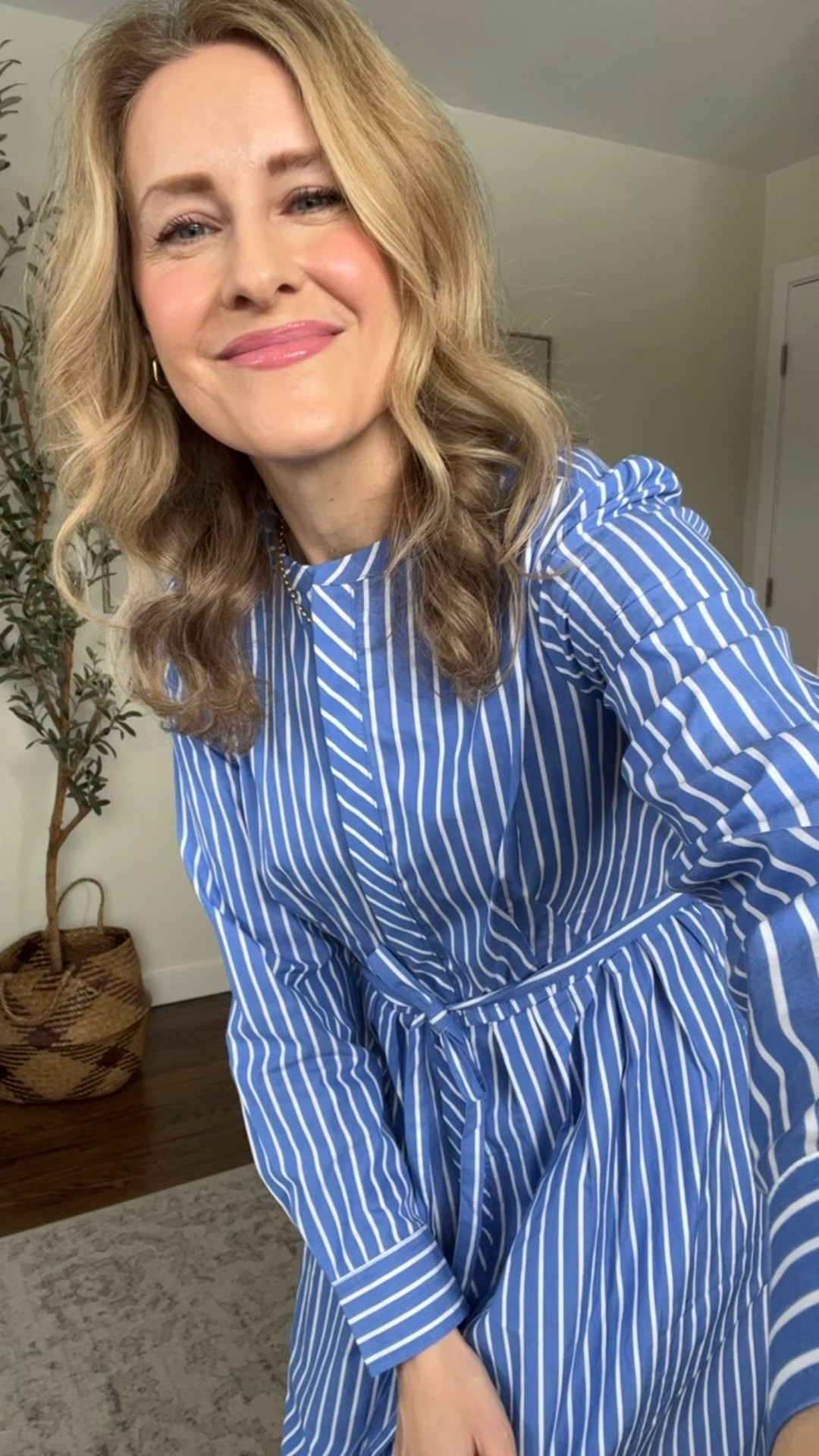 I love this Walmart shirtdress, looks so elevated and high end and chic, so comfy, cotton, pockets, removable tie belt, functional buttons down the front. A steal for $21 now on rollback! Wearing my true size small. #walmartfashion 

#LTKmomlife #LTKOver40 #LTKootd