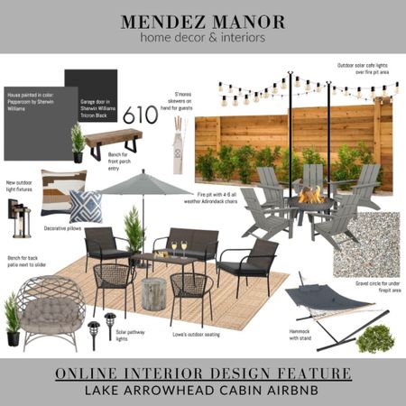 Backyard/patio/deck design for our Lake Arrowhead cabin project

#ltkhome #outdoorliving #outdoorfurniture #patiodesign #patiofurniture #deckfurniture 