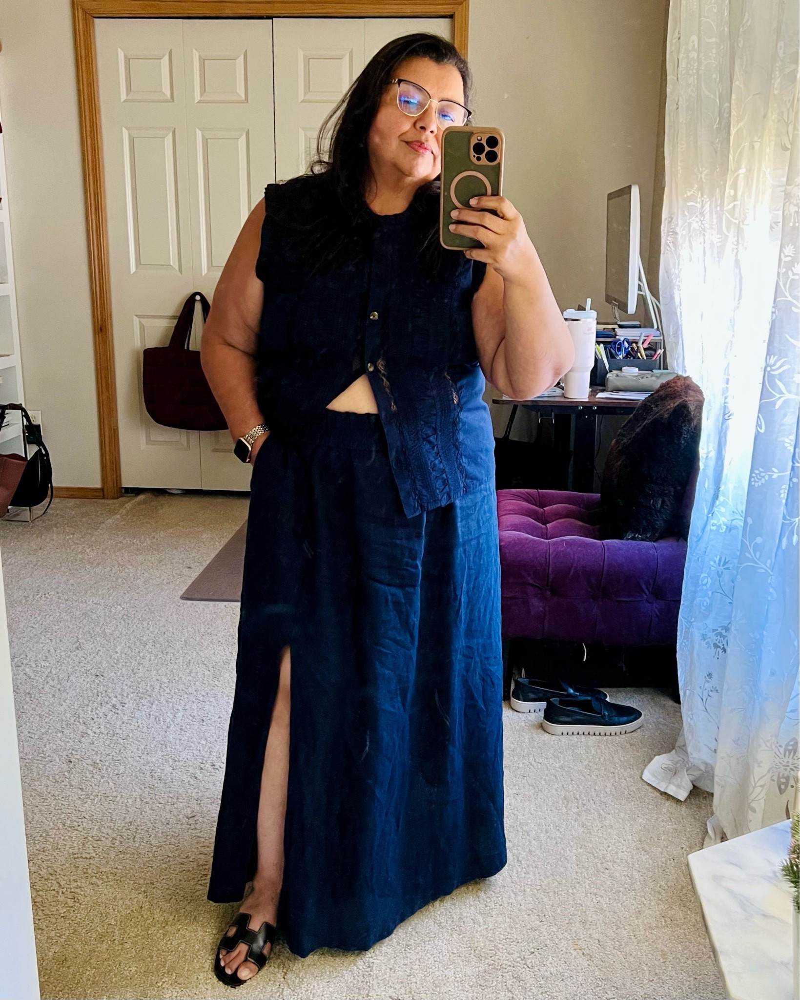 OOTD:  Navy all the way.

#LTKMidsize #LTKPetite #LTKSeasonal