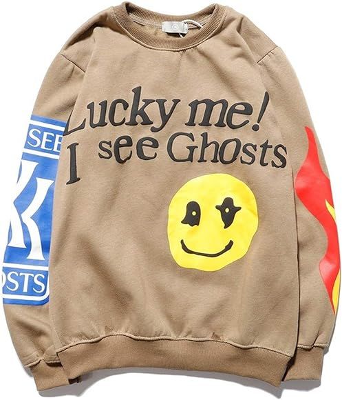 Kanye Lucky Me I See Ghosts Sweatshirts 3D Print Fashion Pullover Hoodie Heavyweight Trendy Hip H... | Amazon (US)