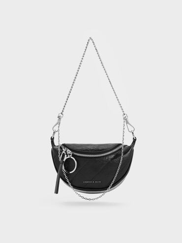 Philomena Half-Moon Crossbody Bag | Charles & Keith CA