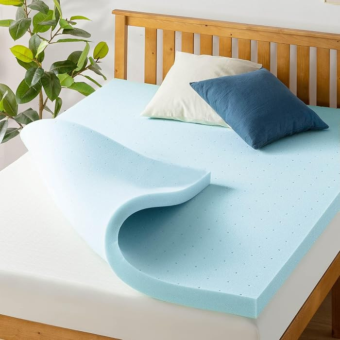Best Price Mattress 3 Inch Ventilated Memory Foam Mattress Topper, Cooling Gel Infusion, CertiPUR... | Amazon (US)
