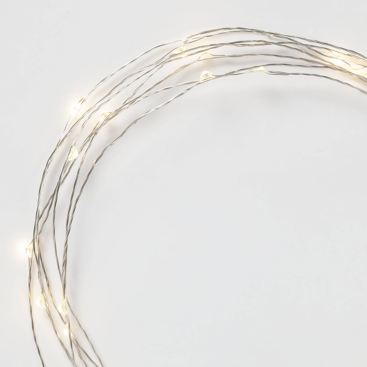 90ct Extended LED Fairy Light Silver - Room Essentials™: 12" Cord, USB & Battery Powered, Indoo... | Target