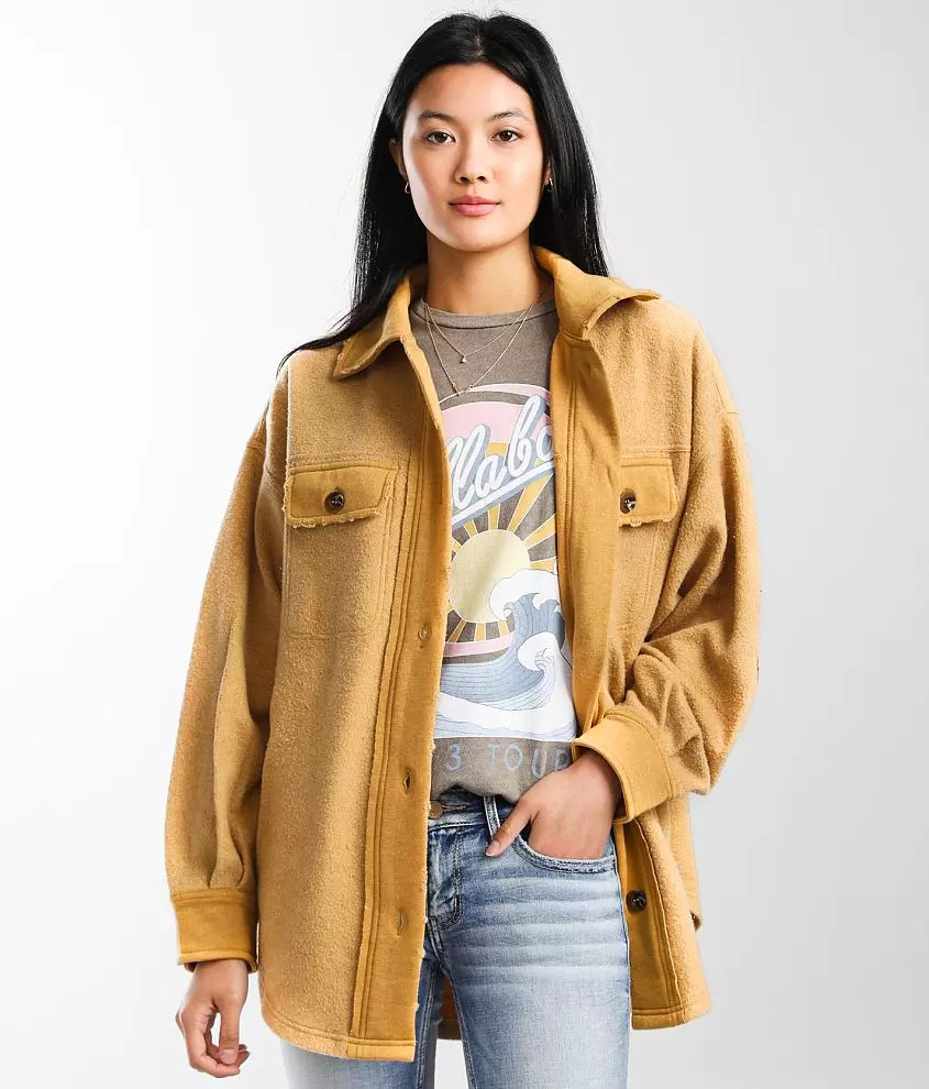 Reverse Fleece Shacket | Buckle