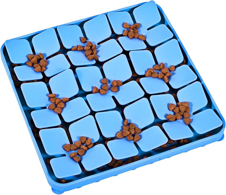 Silicone Snuffle Mat for Dogs, Silicone Dog Slow Feeder Lick Mat with Suction Cups, Dog Puzzle Fe... | Amazon (US)