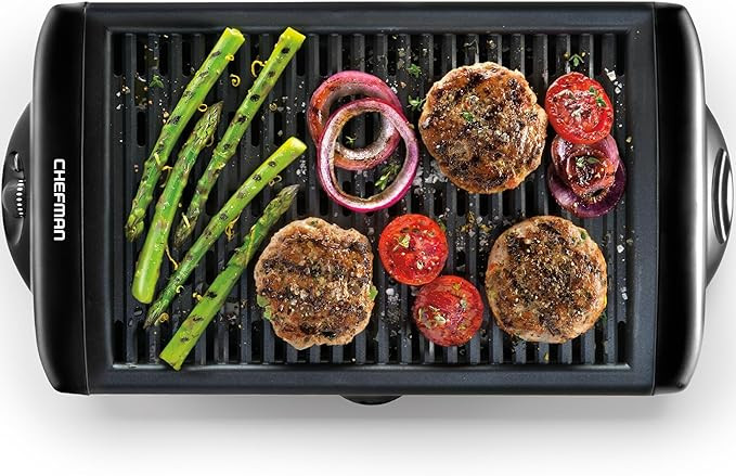 Chefman Electric Smokeless Indoor Grill w/ Non-Stick Cooking Surface & Adjustable Temperature Kno... | Amazon (US)
