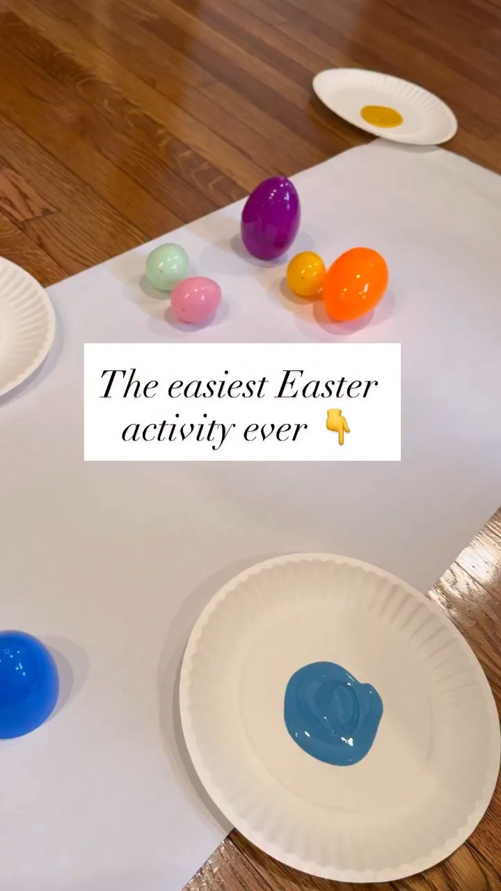 If you need a super easy Easter activity that actually keeps your toddler engaged… this is it 🐣🎨

All I did was roll out a big sheet of paper, squirt some spring-colored paint, and let my toddler use plastic Easter eggs to roll, stamp, and paint. That’s it.

It turned into the cutest artwork AND kept them entertained way longer than I expected 🙌

Perfect for:
✔️ sensory play
✔️ fine motor skills
✔️ simple toddler crafts

Don’t  forget to SAVE this for later so you’re not scrambling for ideas!

✨ Follow @kenzs.kitchennn for easy toddler activities, sensory play ideas, simple crafts, and real life mom hacks you’ll actually use every day.

#toddleractivities #easteractivities #sensoryplayideas #momlifehacks #toddlerfun

toddler easter activity, easter egg painting idea, sensory play toddler, easy toddler activities at home, spring activities for toddlers, painting activities for kids, toddler busy activities, easter crafts for toddlers

#LTKSeasonal #LTKKids #LTKmomlife