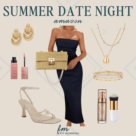 Amazon | Summer Date Night 

date night fashion  summer fashion  black summer dress  summer heels  summer style  gold earrings  summer  fit momming

#LTKStyleTip #LTKSeasonal