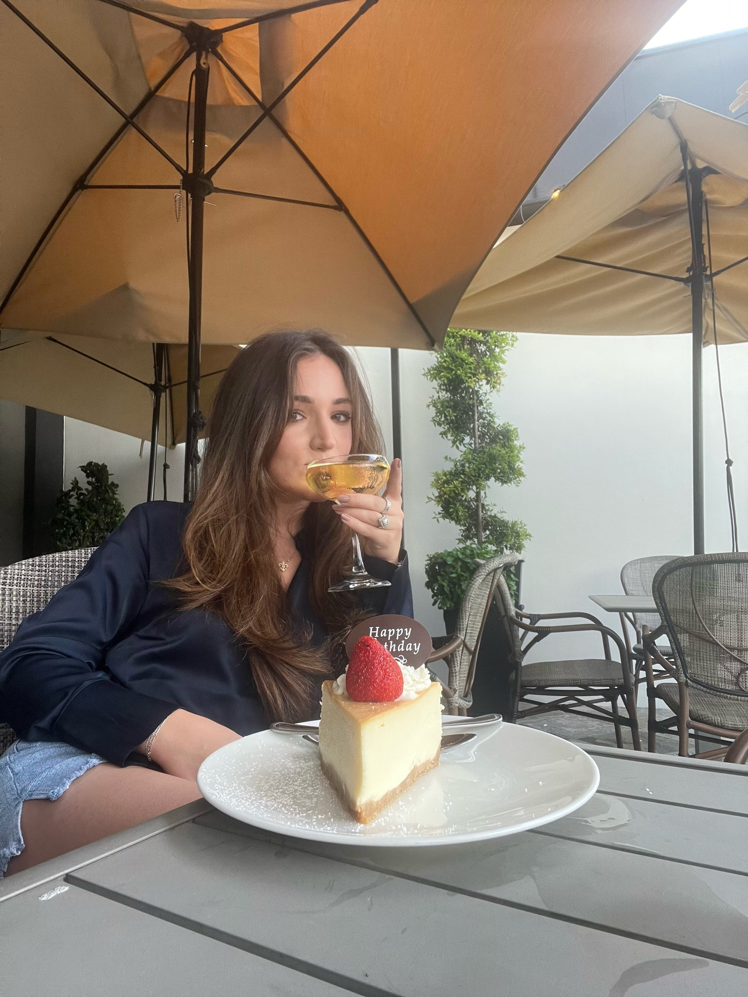 Satin collared blouse, comes in regular or petite!