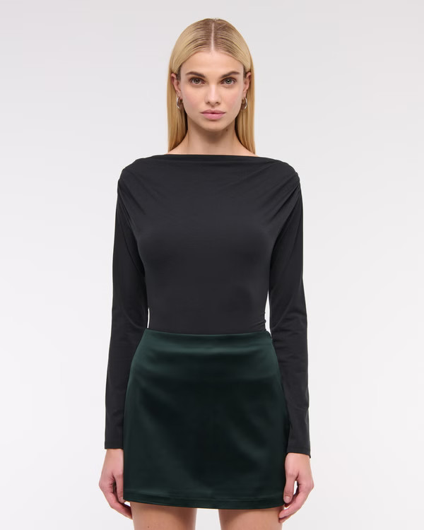 YPB neoKNIT Long-Sleeve Half-Zip Jumpsuit | Abercrombie & Fitch (US)