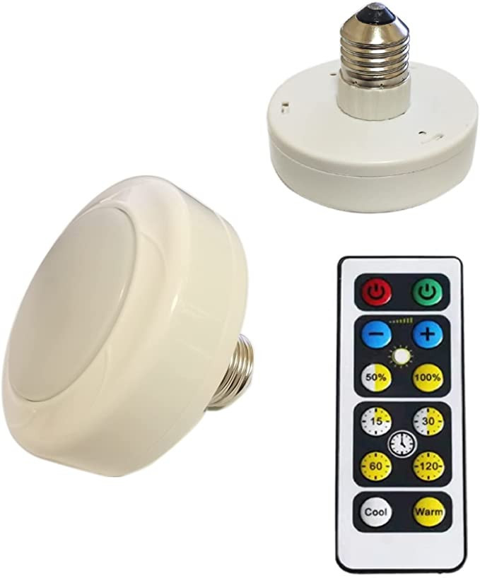 2 Pack Battery Operated Light Bulbs for Lamps with Remote,Replacement AA Battery Light Bulbs,Batt... | Amazon (US)