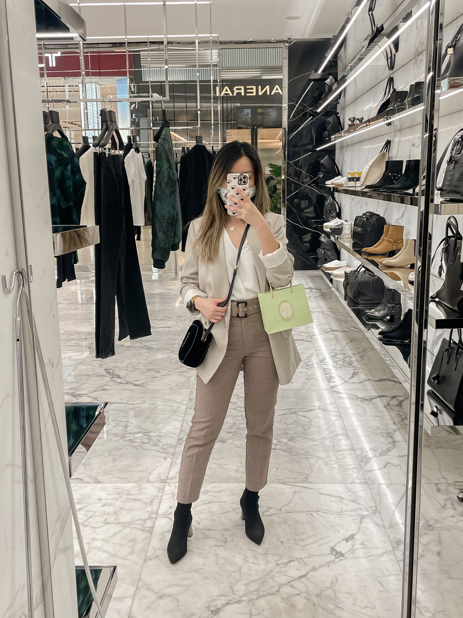 Wish I could transport the marble floors at Saint Laurent to my home #shoppingoutfit #workoutfit 

#LTKitbag #LTKworkwear