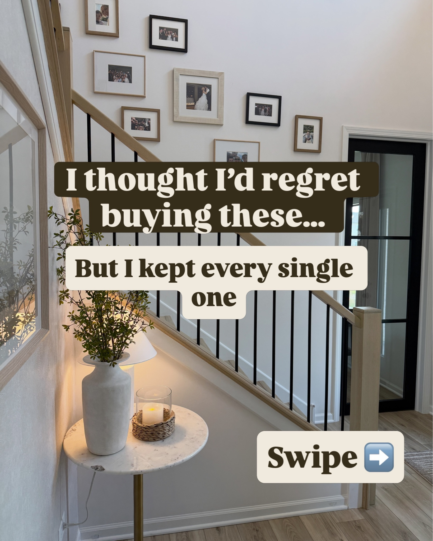 Zero regrets, zero returns!😍🏡 

I thought I’d be retuning these Amazon home decor finds, plot twist… I kept every single one! The prettiest designer inspired home decor all at Amazon prices. Non-slip washable rugs, beautiful lamps and a few of my favorite candle holders 😍✨🏡