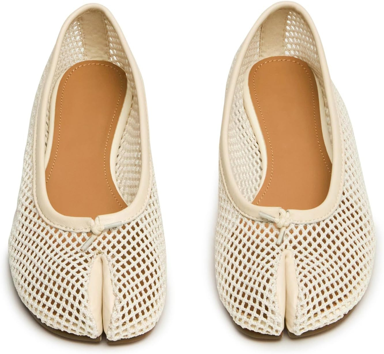 MissHeel Womens Tabi Shoes Comfortable Mesh Split Toe Flats | Amazon (US)
