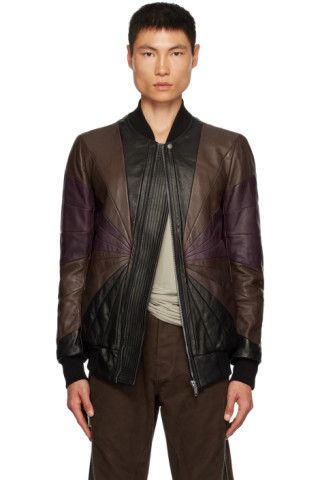 Brown Classic Flight Leather Jacket | SSENSE