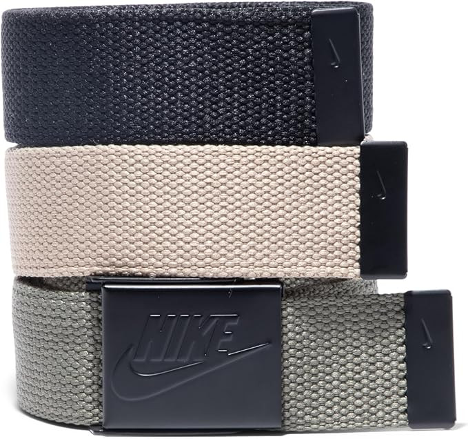 Nike Men's 3 Pack Web Belt | Amazon (US)