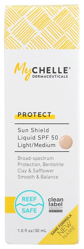 MyCHELLE Dermaceuticals Tint Nude Sun Shield Liquid SPF 50, Vegan, Cruelty Free, Non GMO, 1.2 Flu... | Amazon (US)