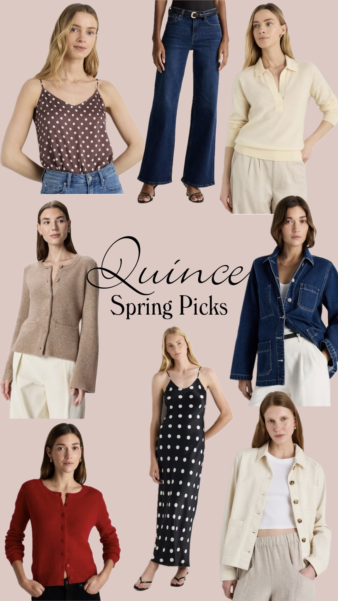 All of my favourite @Quince  pieces for spring! Polka dots are going to be everywhere, so I love the dress and top!#QuincePartner 


#LTKdresses #LTKstyletip #LTKcanada