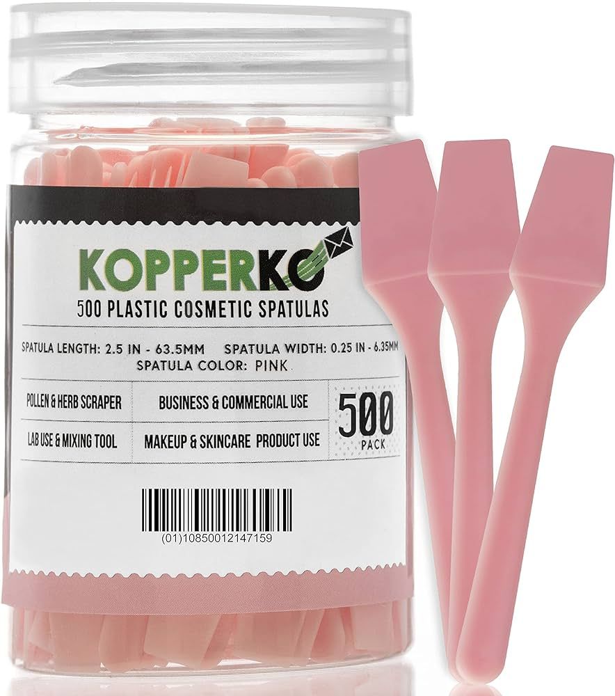 Amazon.com: Kopperko 500 Pack 2.5 Inch Cosmetic Spatulas - Small Plastic Spatula for Cosmetics, C... | Amazon (US)