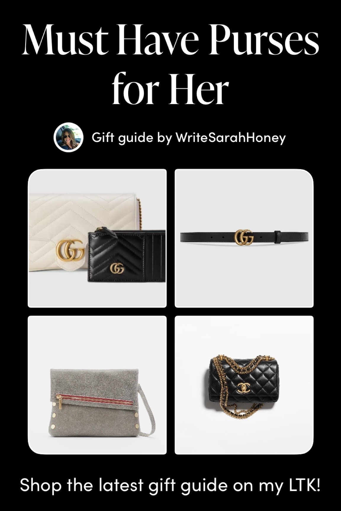 Must Have Purses! FOLLOW WRITE SARAH HONEY for ALL the MUST HAVES YOU NEED! 
#MustHavePurses #PurseLovers #BagAddict #FashionEssentials #DesignerBags #PurseGoals #HandbagObsession #GiftIdeas #LuxuryBags #PurseCollection #BagLover #StylishBags #FashionAccessories #GiftForHer #EverydayPurse #TrendyBags #ChicPurses #BagLoverGift #PurseShopping #HandbagLove #FashionGifts#LTKItBag

#LTKGiftGuide #LTKHoliday #LTKSaleAlert