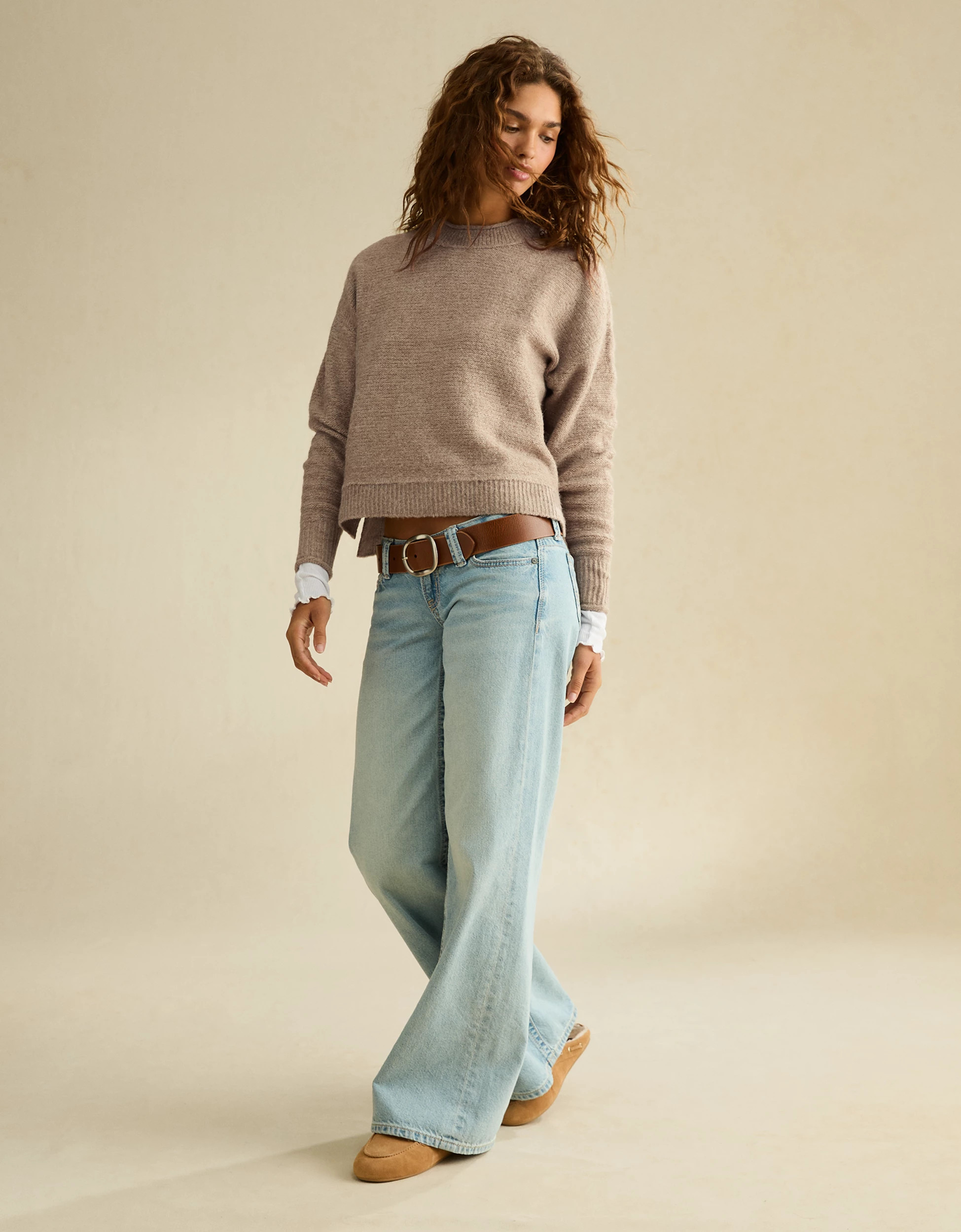 AE Whoa So Soft Cropped Sweater | American Eagle Outfitters (US & CA)