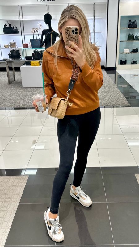 Loving this casual mall outfit! Obsessed with my Spanx halfzip

#LTKstyletip #LTKfindsunder100 #LTKover40