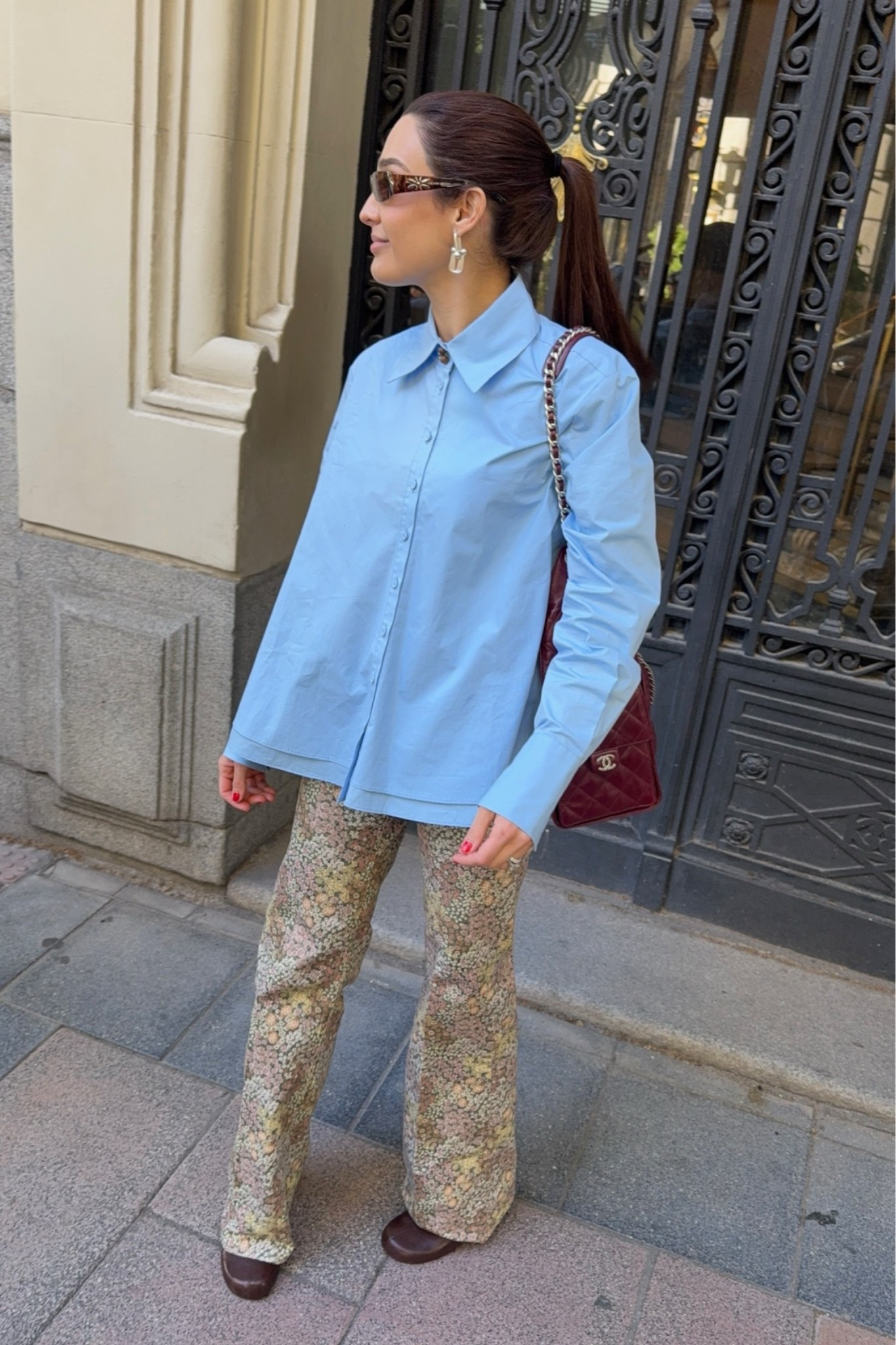 A little color and print moment 💙🌸 I love pairing a classic blue shirt with statement floral pants for an effortless yet polished look. The perfect outfit for adding a little personality to your everyday wardrobe.

#LTKgrwm #LTKootd #LTKdayinmylife
