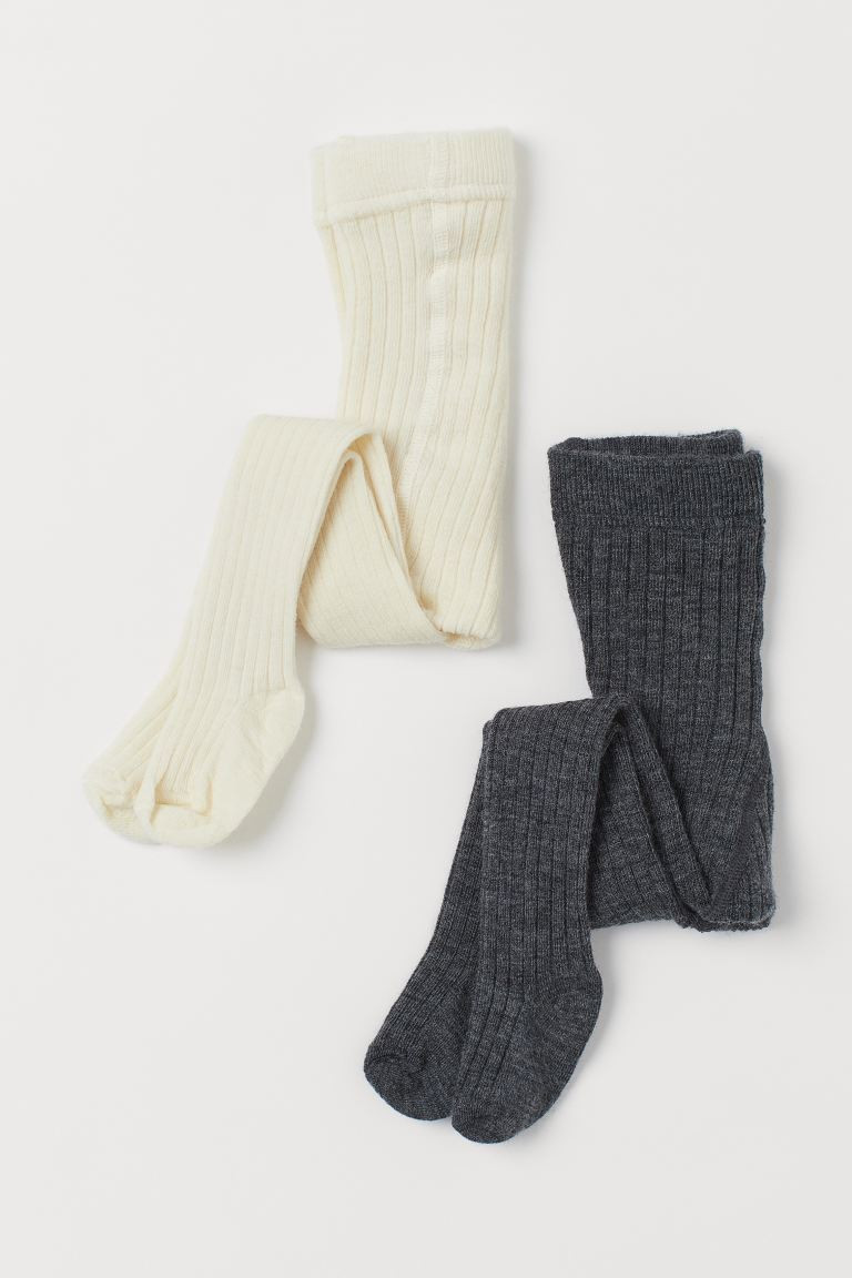 2-pack Wool-blend Tights | H&M (US + CA)