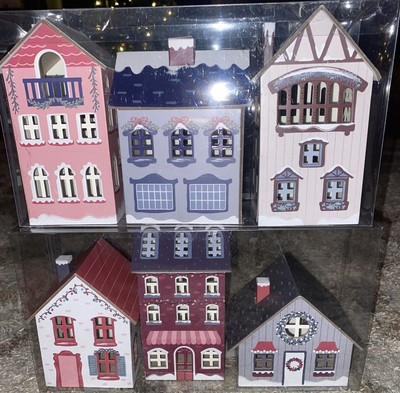 NEW Full Set of 6 Bullseye Playground Christmas Village Houses Christmas Decor  | eBay | eBay US
