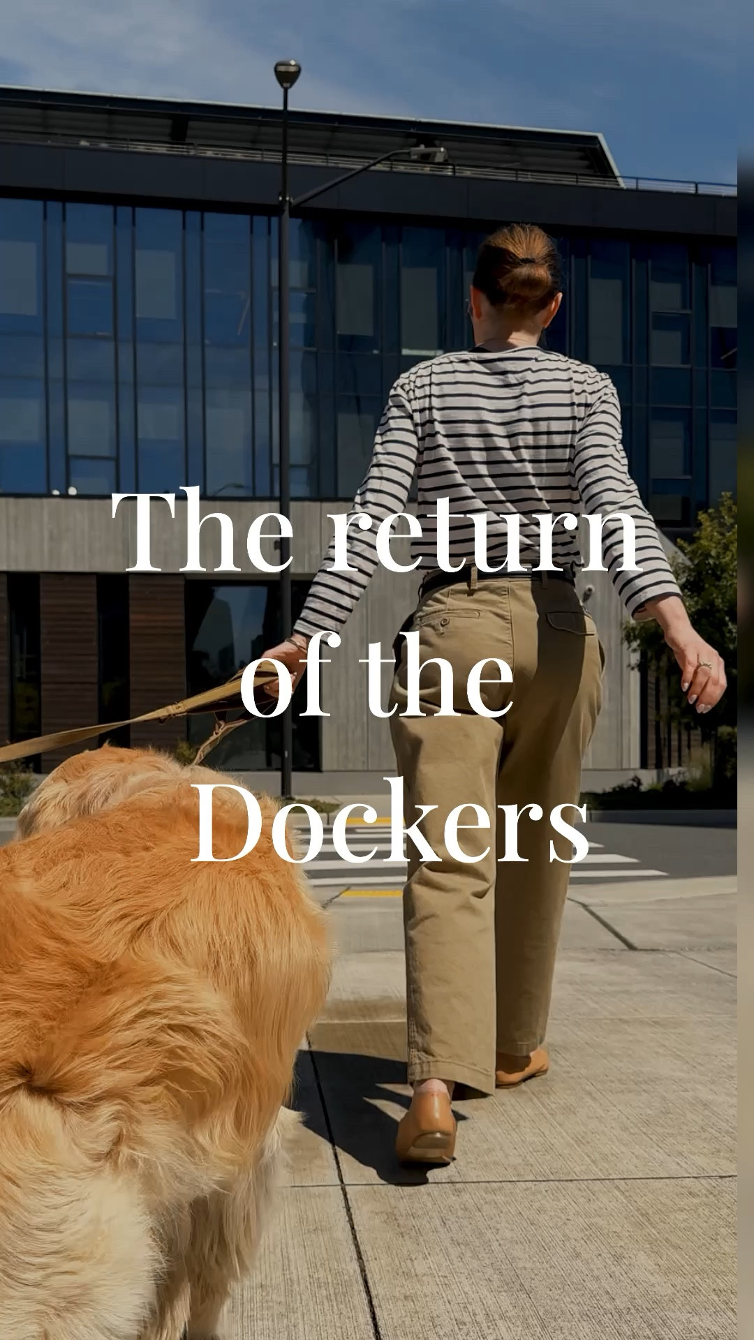 Raise your hand if you’re old enough to remember the original Dockers! 
I love these cute chino pants, they have such a flattering fit and they’re so comfy I can wear them all day and even after a general portion of mashed potatoes yesterday evening 😂 
Styling them with Aritzia belt+ & Other Stories striped long sleeve top + Aeyde ballet flats. I am always cold in the mornings and evenings so I threw on Sezane pinstripe blazer. Bag: horsebit flap bag by Gucci. 
A few beautiful and affordable pieces, all with raving reviews are linked from Amazon & Gap! 

#LTKVideo 

#LTKSeasonal #LTKFindsUnder100