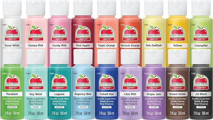 Apple Barrel, Pastel Dreams & Vivid Wonders Collection Acrylic Craft Paint, PROMOTCK, 2 fl oz eac... | Amazon (US)