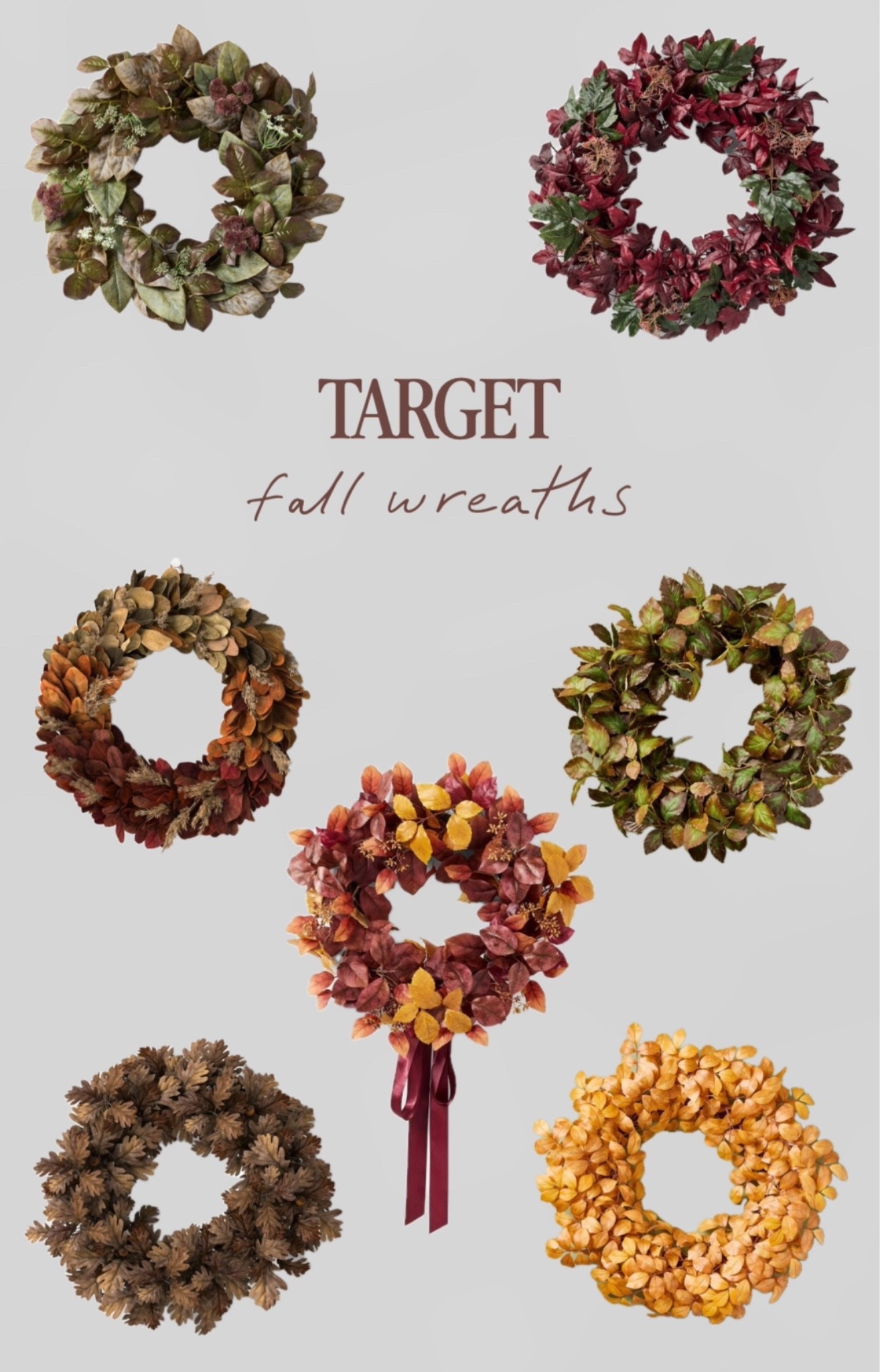 Favorite fall wreaths at target | studio McGee .| hearth and hand by magnolia | target fall

#LTKHome #LTKSeasonal