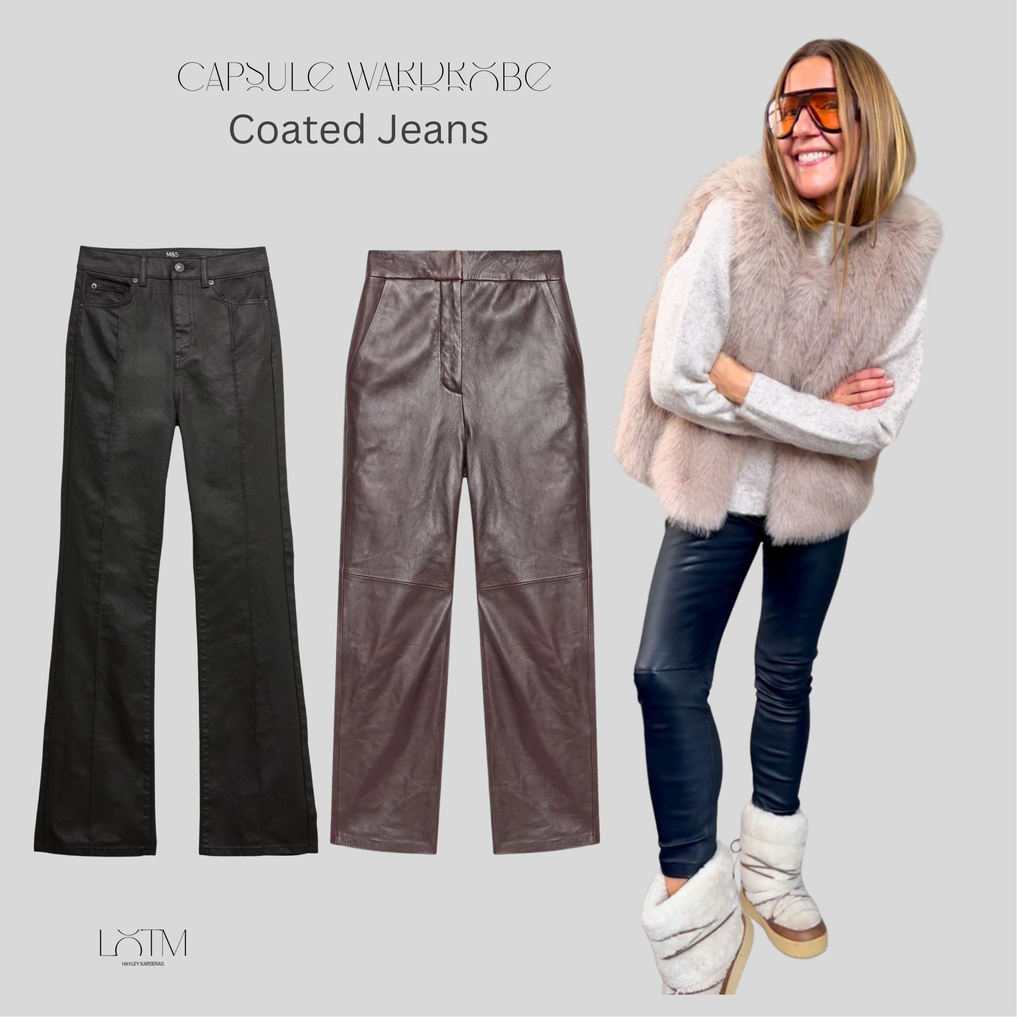 Capsule Wardrobe: Coated Jeans | Leather Trousers 

 #LTKeurope #LTKjeans #LTKstyletip