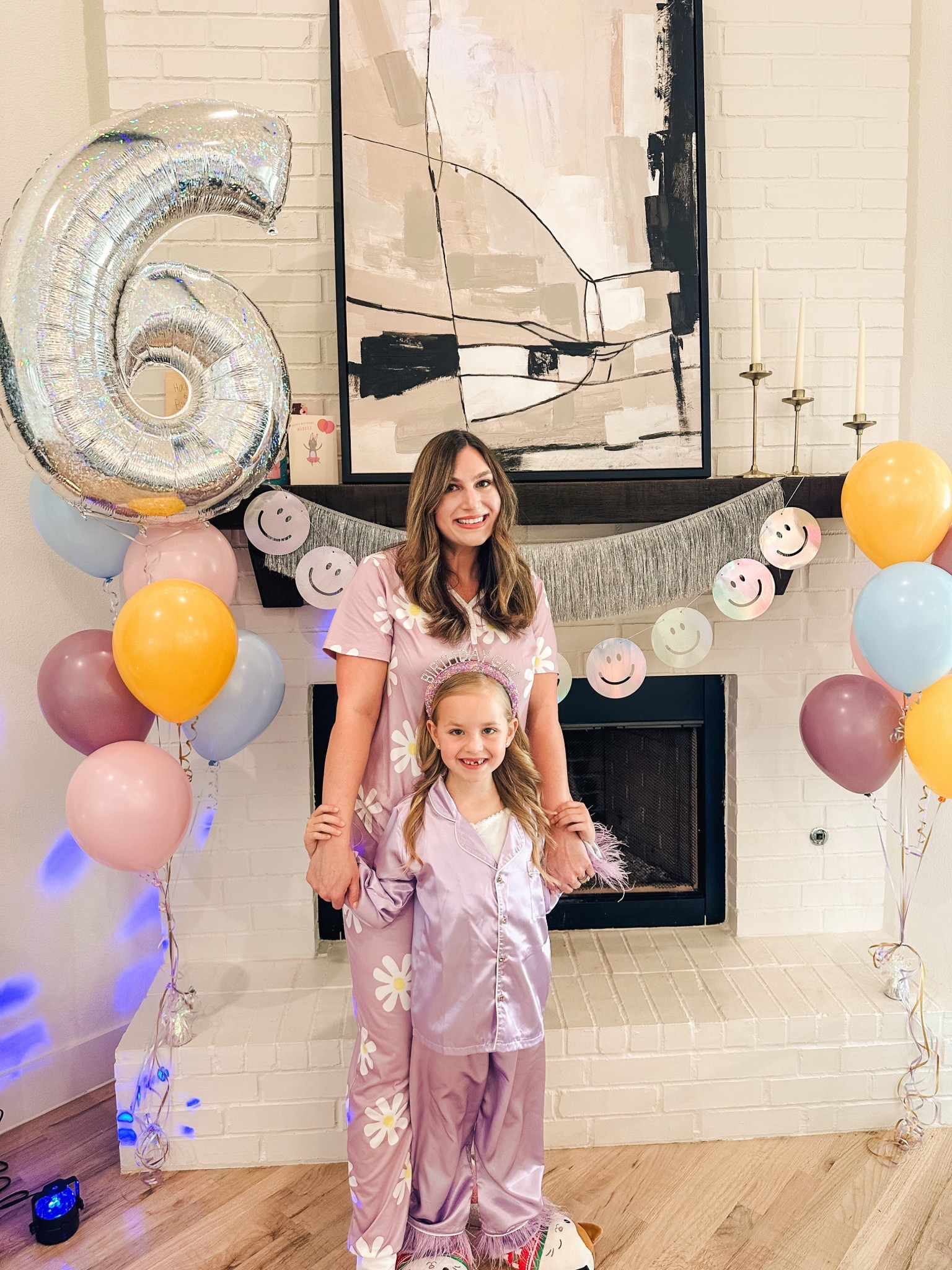 L’s Slumber Under Party! 💜🌟 
Both of our jammies + decor linked. 

#LTKFamily #LTKParties #LTKKids