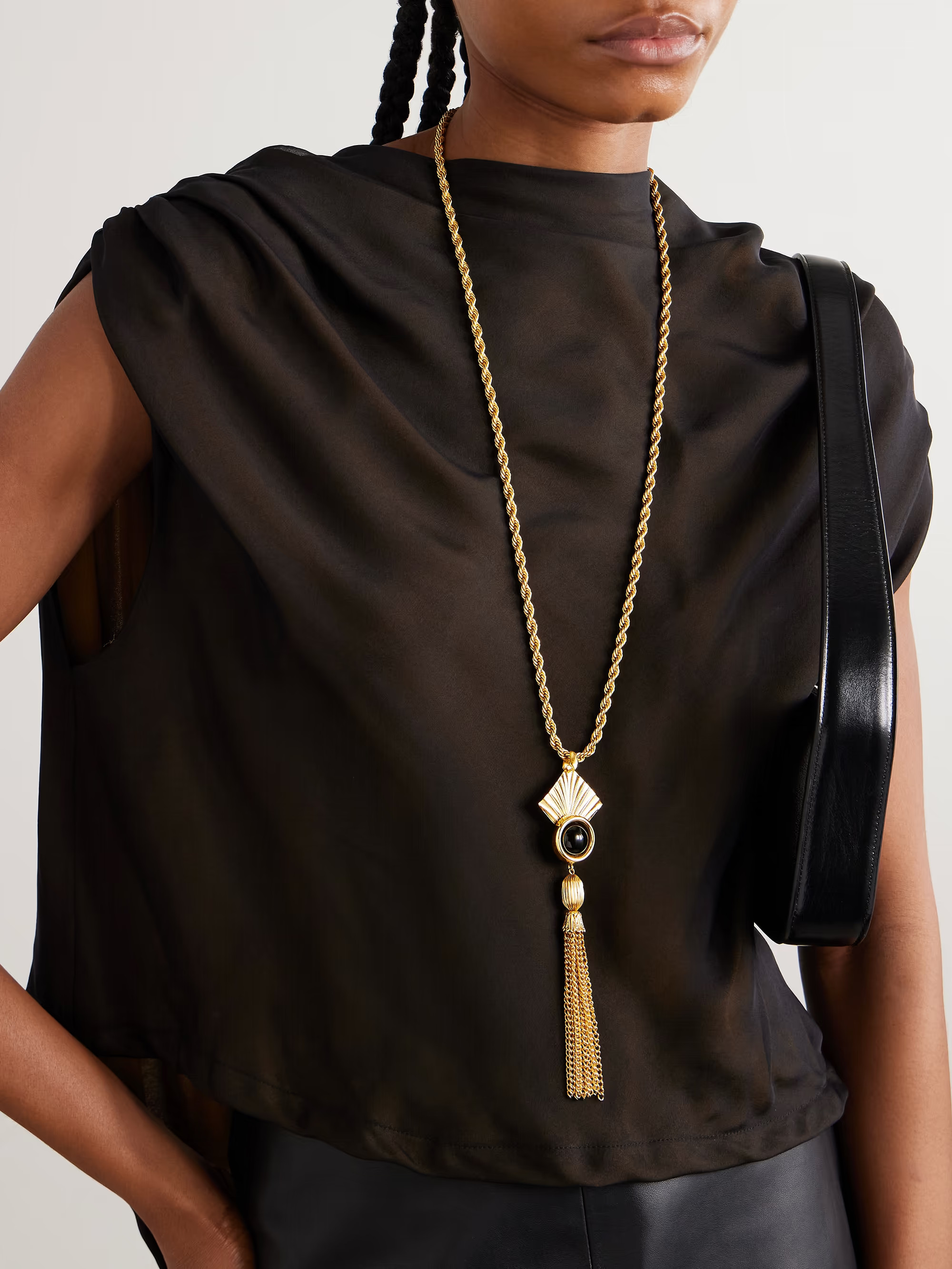 Noreen tasseled gold-tone necklace | NET-A-PORTER (US)